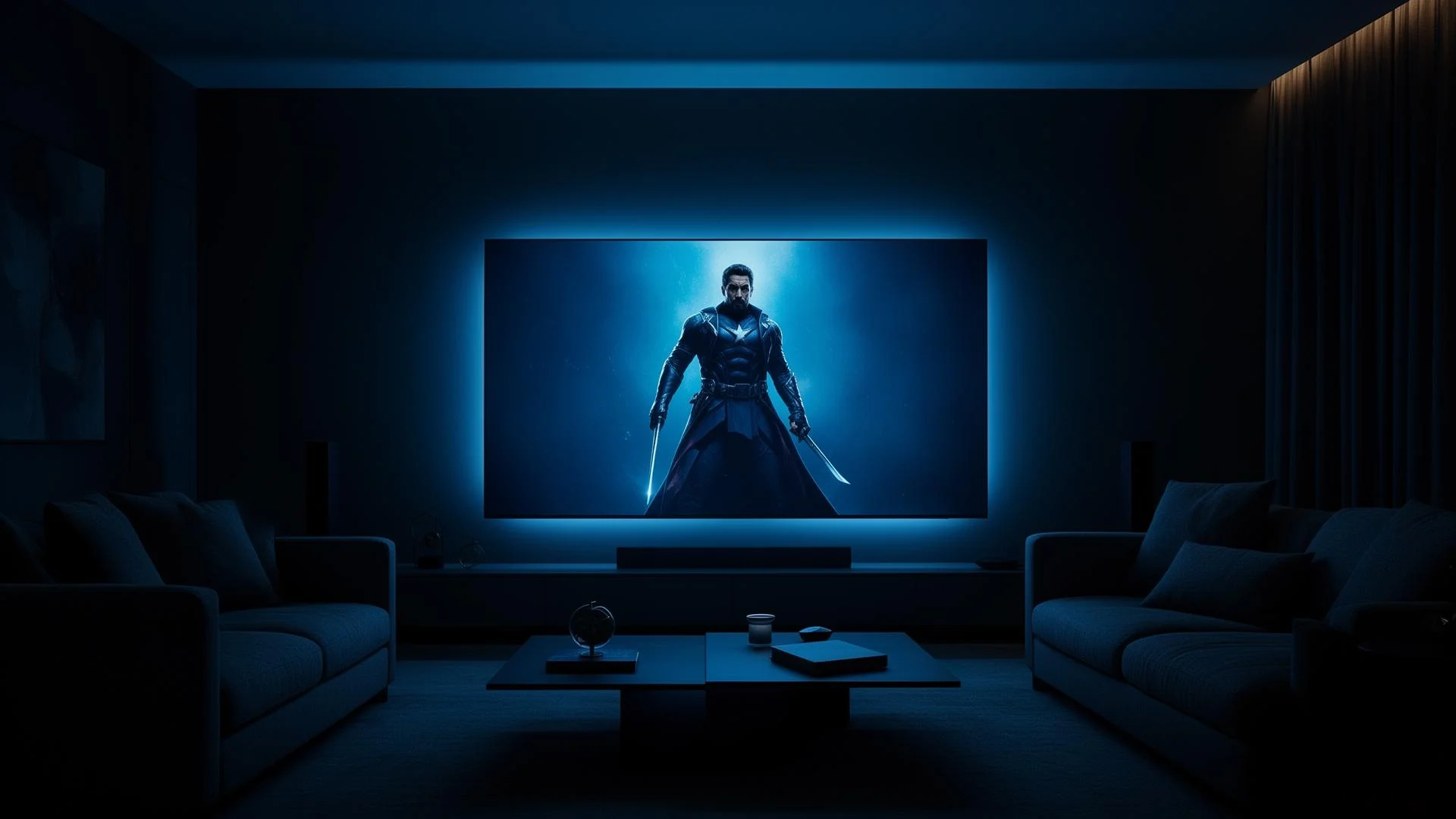 Interface IPTV sur Smart TV avec chaînes françaises en 4K